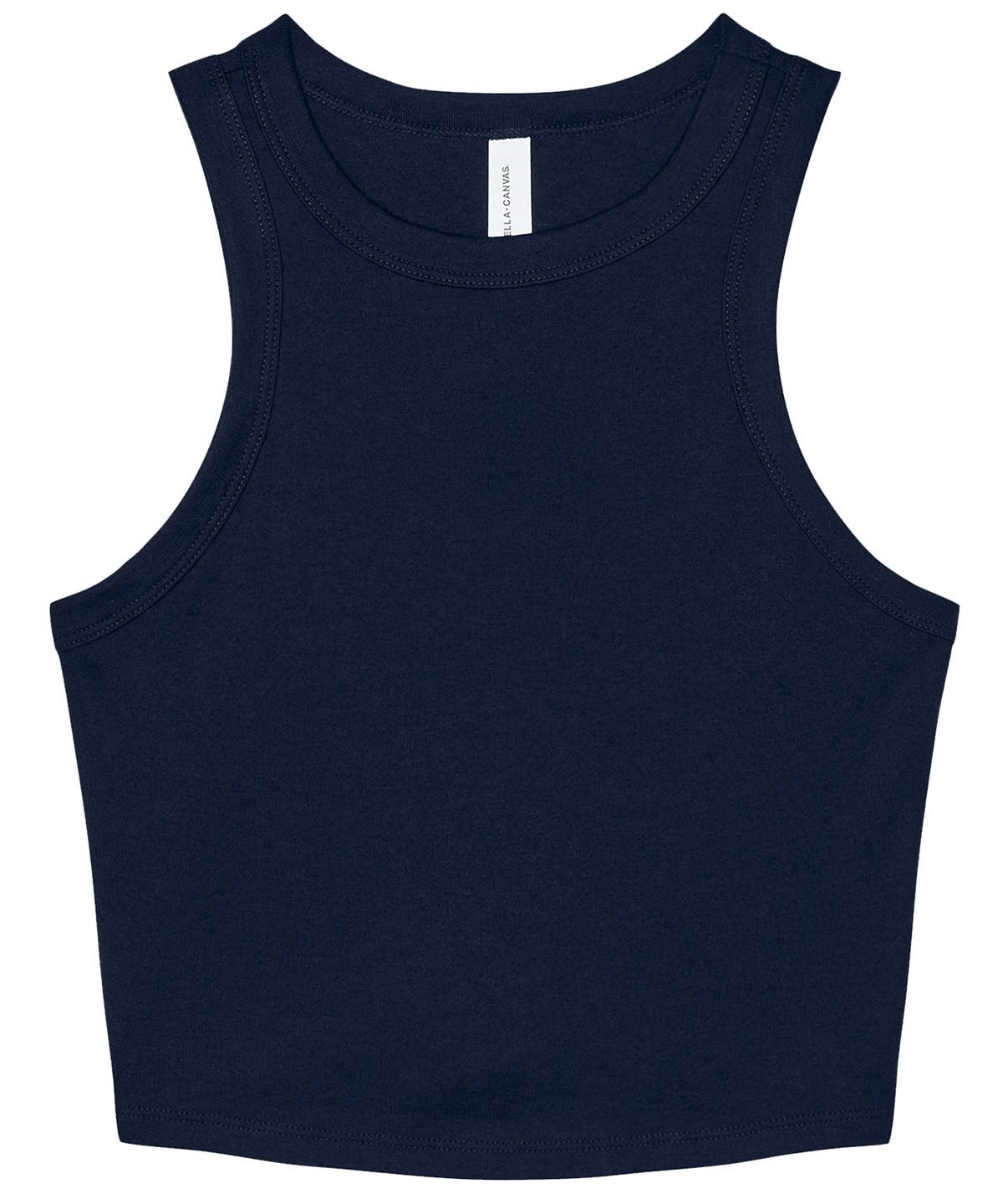 Bella Canvas Womens Micro Rib Racer Tank High Neck Sleeveless Shirt