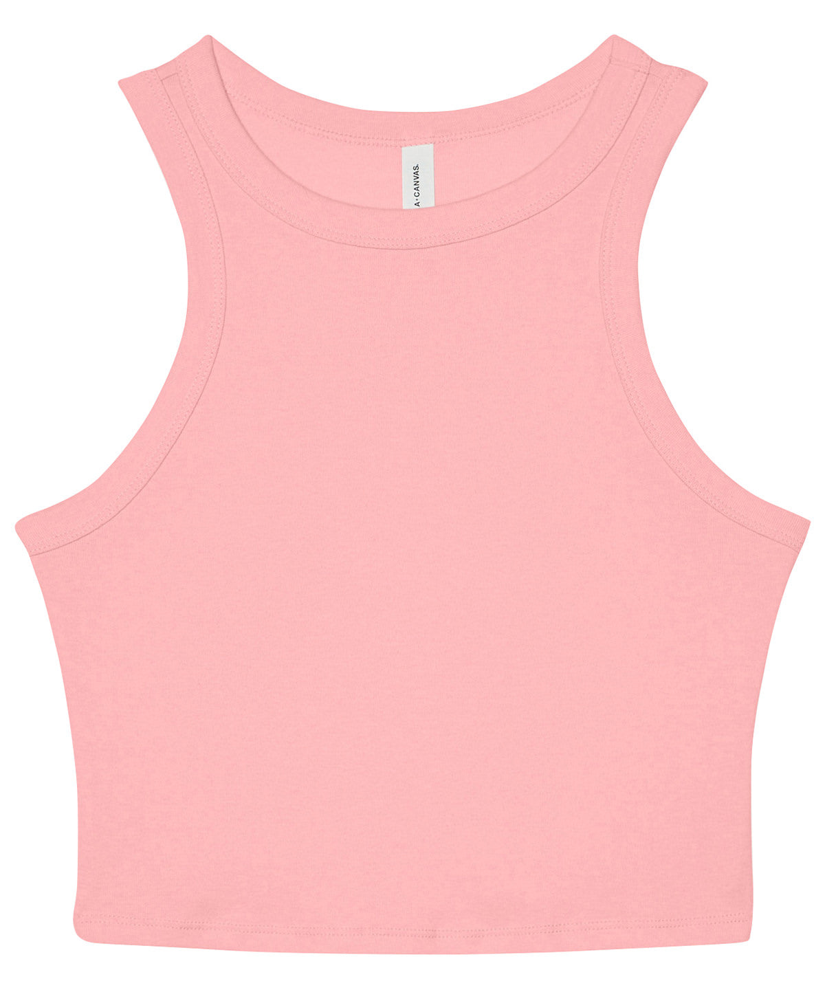 Bella Canvas Womens Micro Rib Racer Tank High Neck Sleeveless Shirt