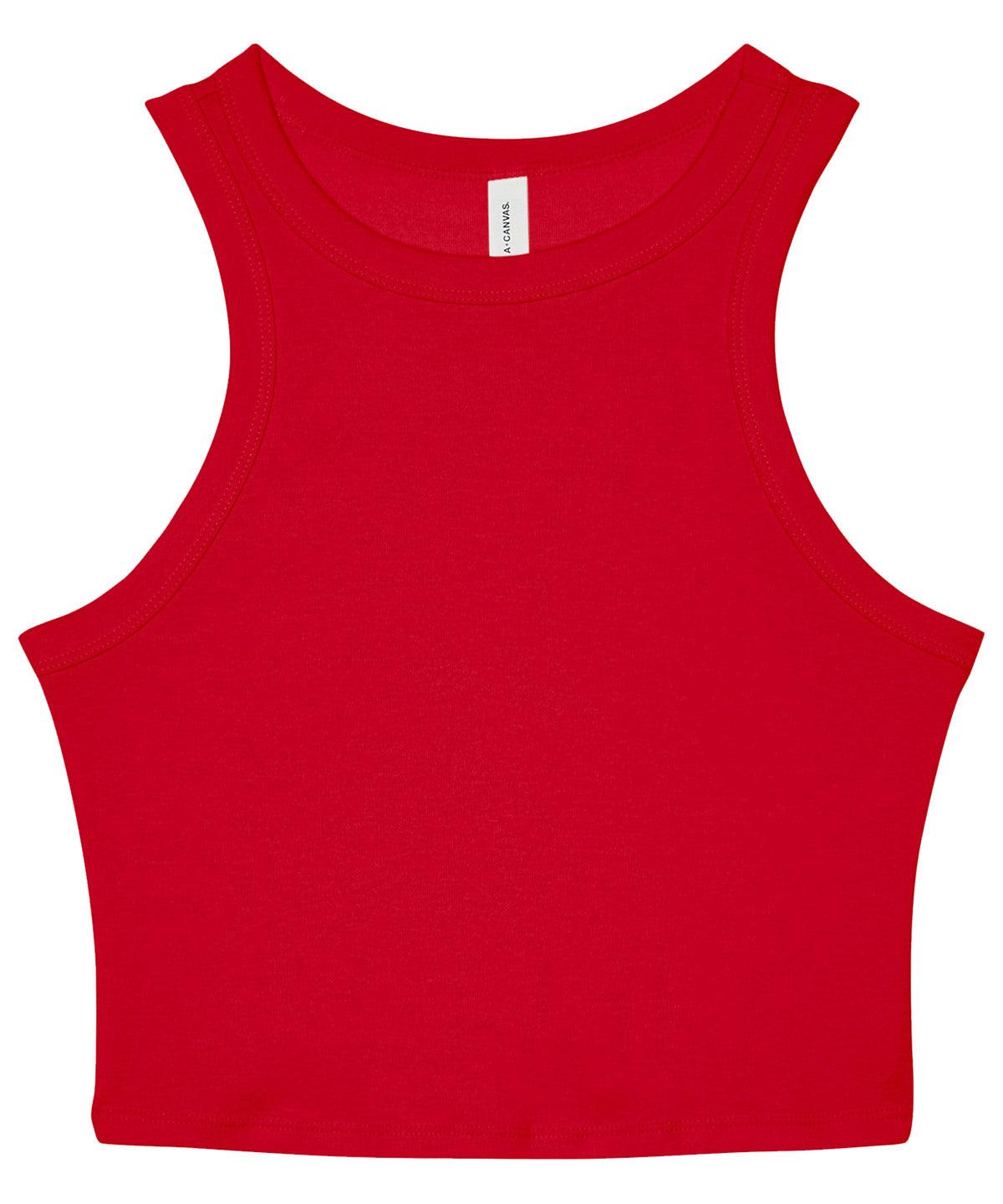 Bella Canvas Womens Micro Rib Racer Tank High Neck Sleeveless Shirt