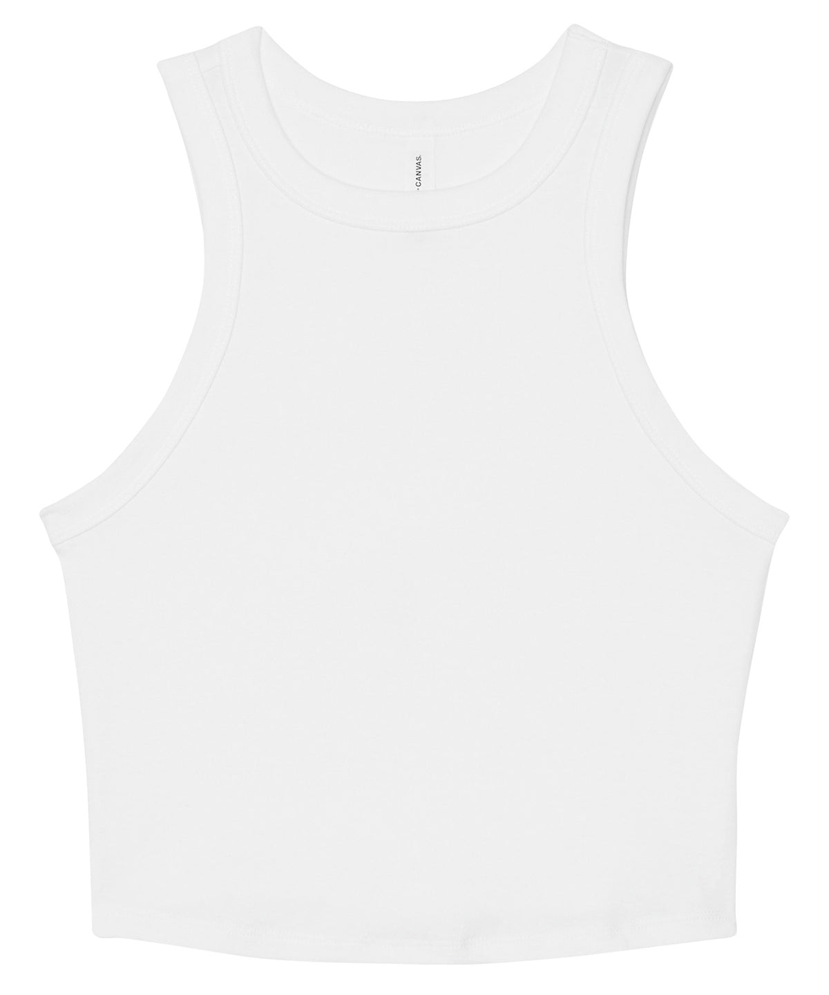Bella Canvas Womens Micro Rib Racer Tank High Neck Sleeveless Shirt