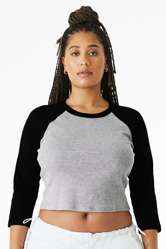 Bella Canvas Womens Micro Rib Raglan Baby TShirt