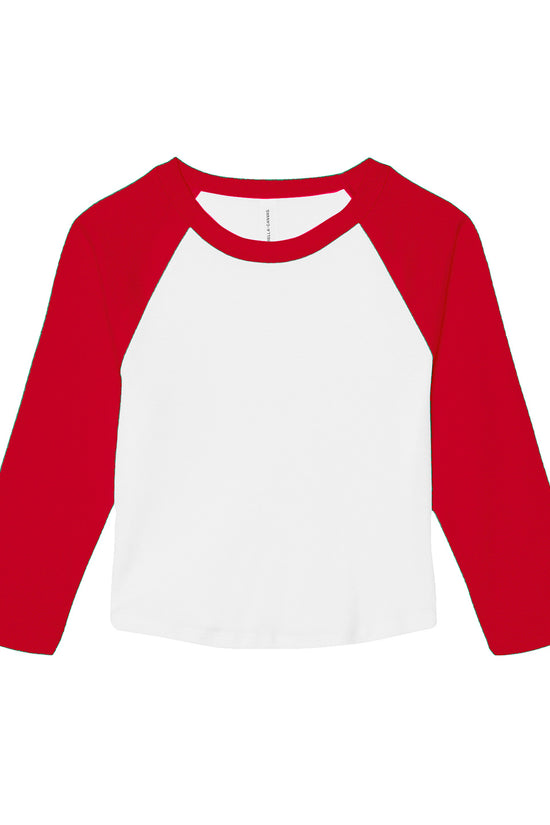 Bella Canvas Womens Micro Rib Raglan Baby TShirt