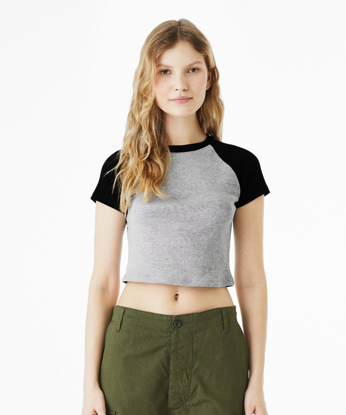 Bella Canvas Womens Micro Rib Raglan Baby TShirt