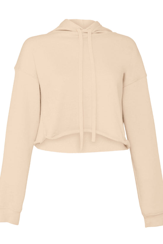 Bella Canvas Womens Cropped Fleece Hoodie Stylish Fall Essential