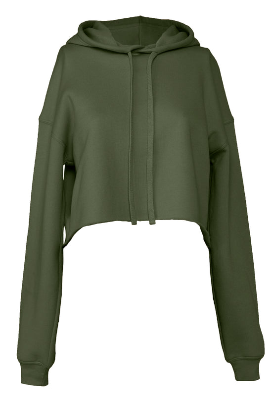 Bella Canvas Womens Cropped Fleece Hoodie Stylish Fall Essential
