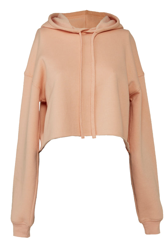 Bella Canvas Womens Cropped Fleece Hoodie Stylish Fall Essential