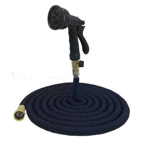 75 FT Heavy Duty Flexible Garden Water Hose with Spray Gun