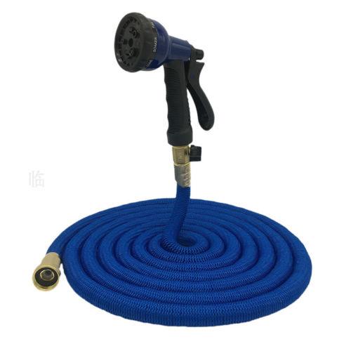75 FT Heavy Duty Flexible Garden Water Hose with Spray Gun