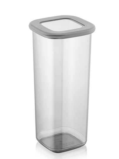 Poli Plastic Square Food Storage Container Set 12 Pieces 1750ml