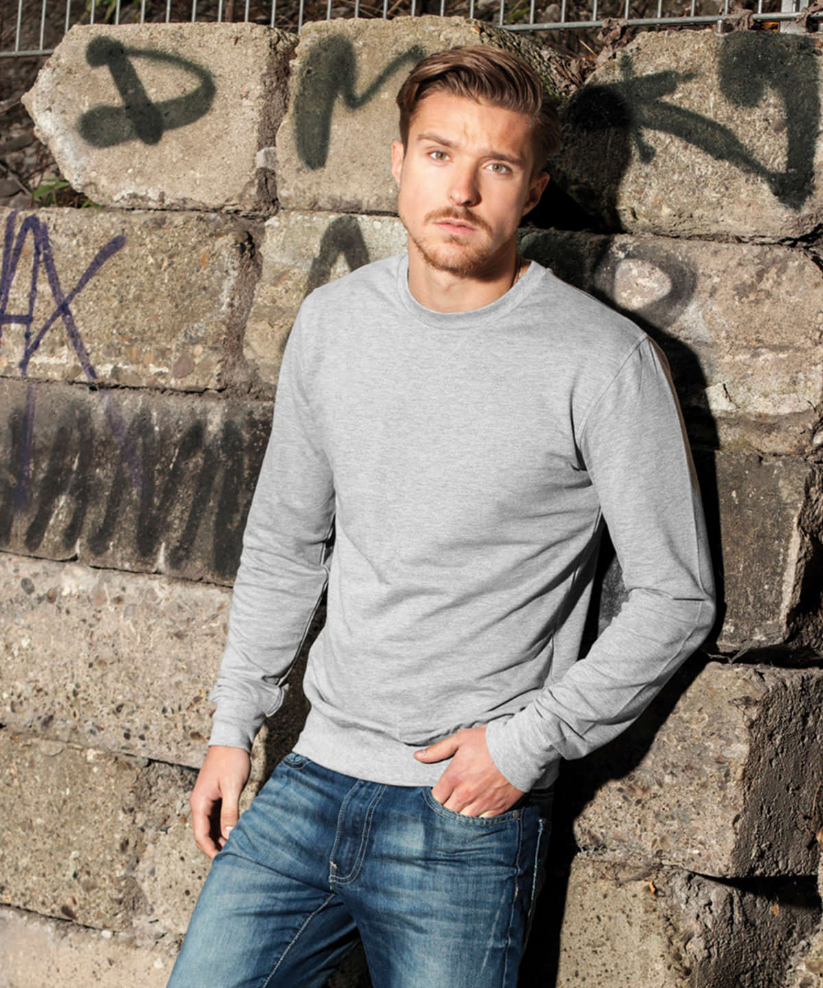 LongCut Light Crew Sweatshirt for Men Rebrandable Sweats