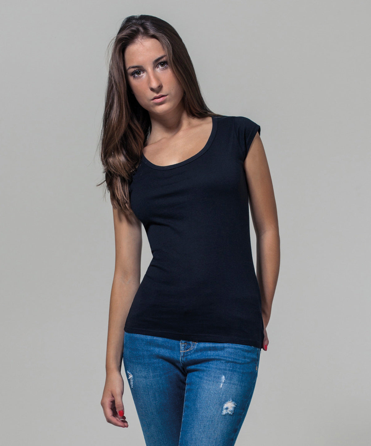 Womens VCut Back Tee Rebrandable TShirt