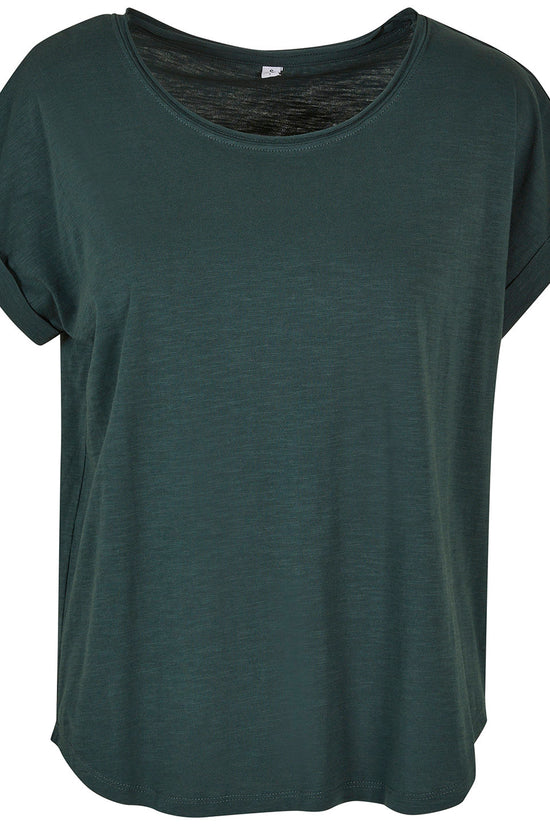 Womens Long Slub Tee Plus Size Cotton TShirt