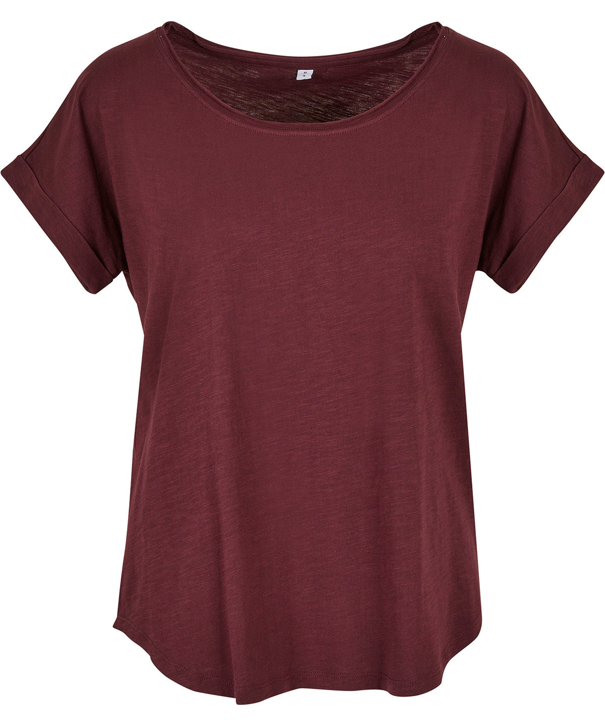 Womens Long Slub Tee Plus Size Cotton TShirt