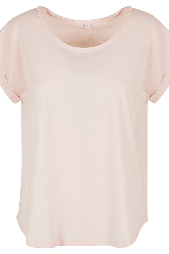 Womens Long Slub Tee Plus Size Cotton TShirt