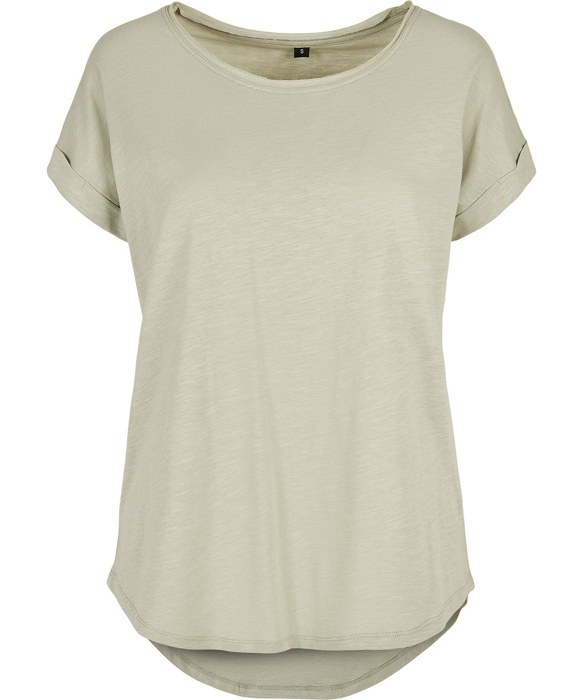 Womens Long Slub Tee Plus Size Cotton TShirt