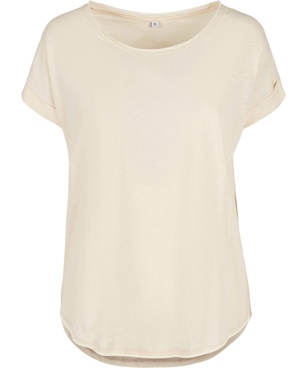 Womens Long Slub Tee Plus Size Cotton TShirt
