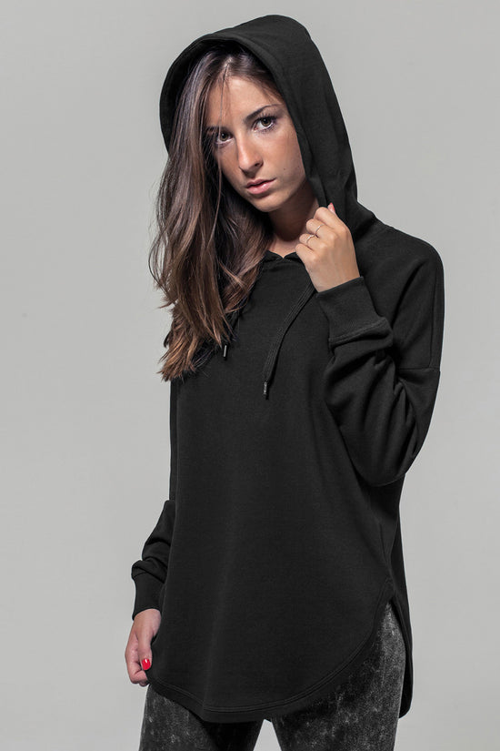 Womens Oversized Hoodie with Ribbed Cuffs
