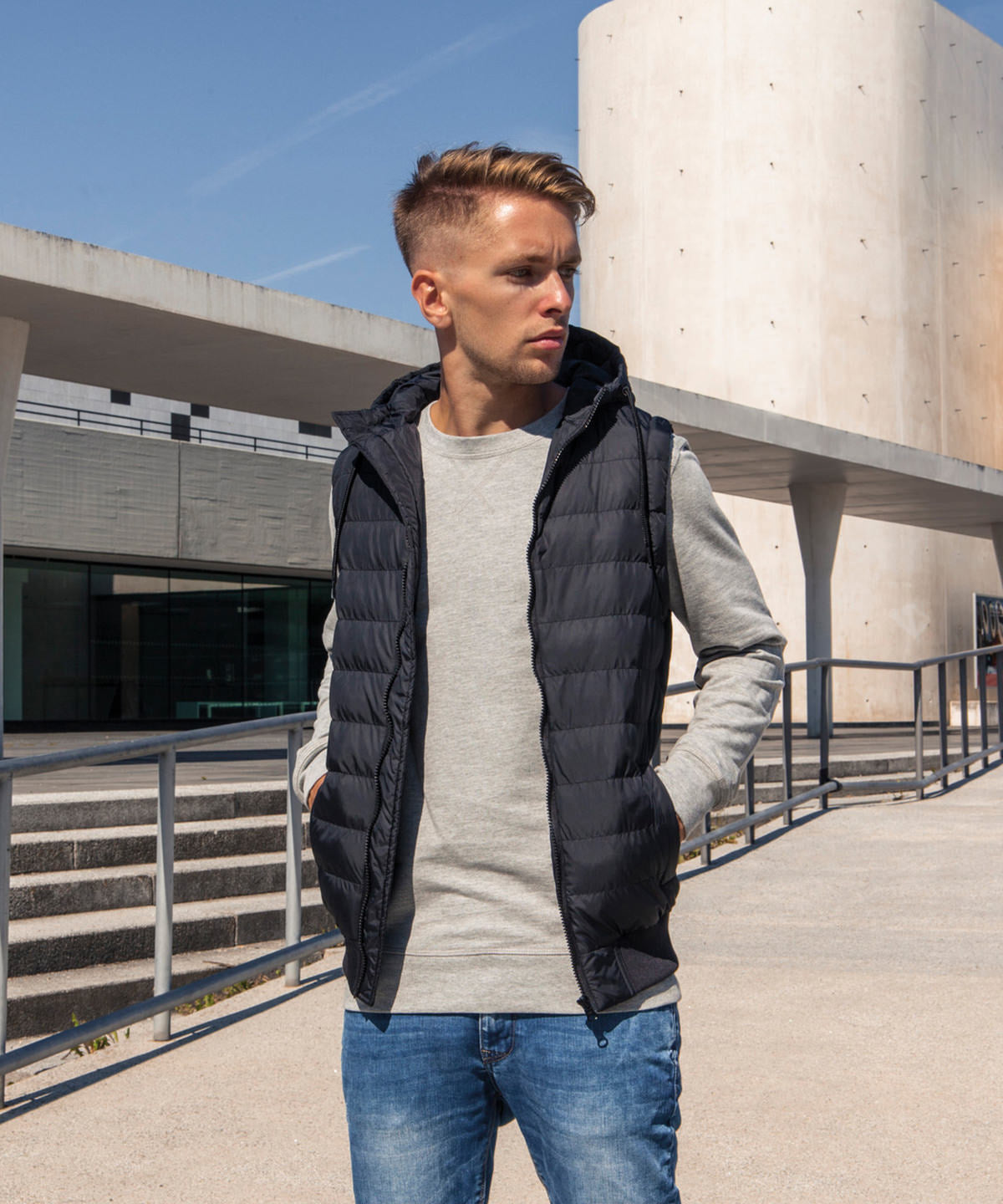 Mens Bubble Vest Gilet Jacket Padded Insulation