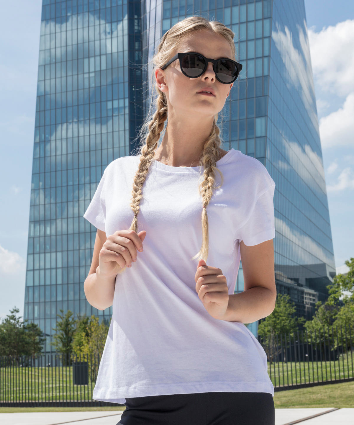 Relaxed Fit Womens Box Tee TShirts Lightweight Jersey Fabric