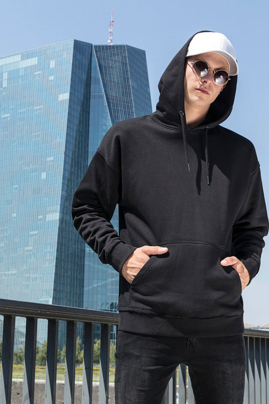 Oversize Hoodie Male Adult Comfortable Sweatshirt with Kangaroo Pocket