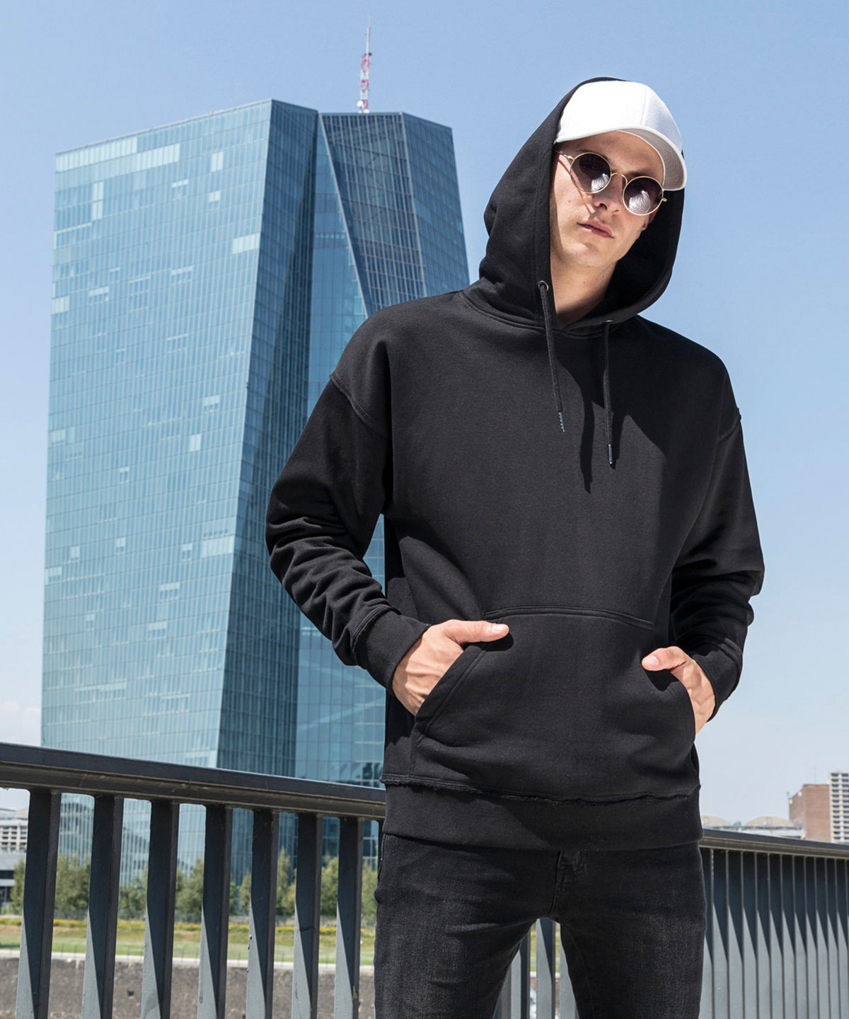 Oversize Hoodie Male Adult Comfortable Sweatshirt with Kangaroo Pocket