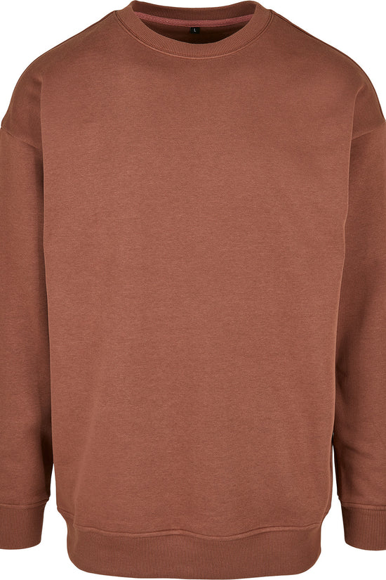 Mens Crew Neck Sweatshirt with Regular Fit and Brushed Fleece Fabric