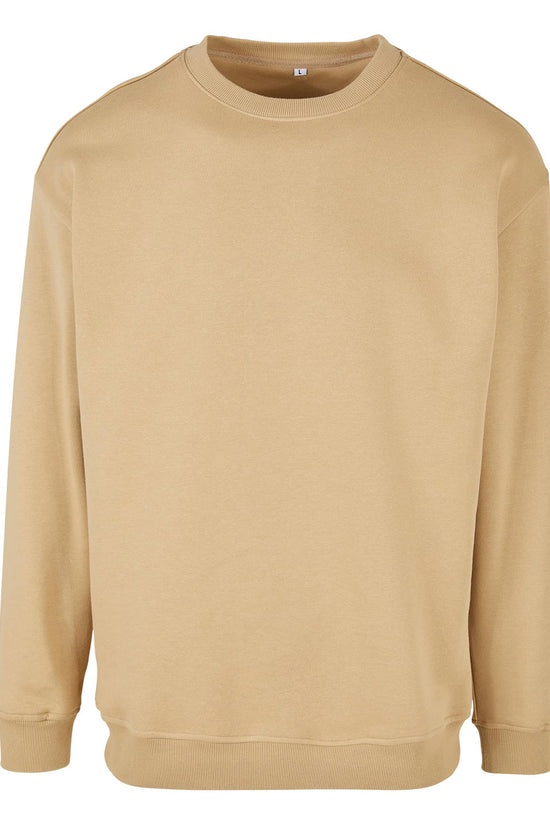 Mens Crew Neck Sweatshirt with Regular Fit and Brushed Fleece Fabric