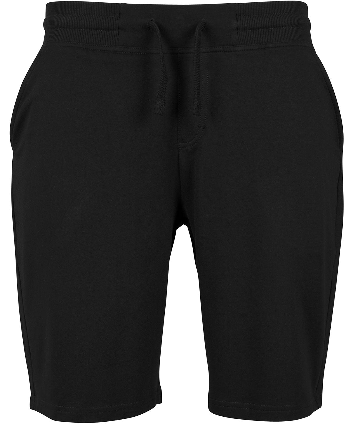 Mens Terry Jogger Shorts with Ribbed Waistband