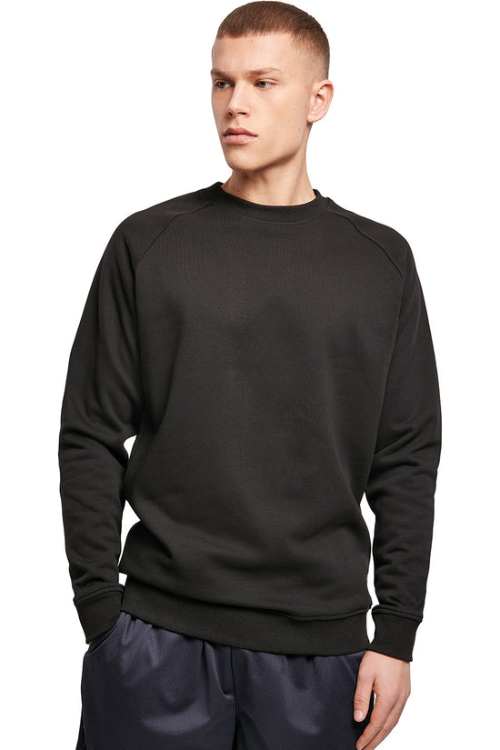 Mens Raglan Crew Neck Sweatshirt Plus Size Options