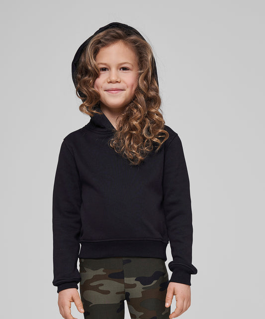 Girls Cropped Sweat Hoodie with Trendy Design