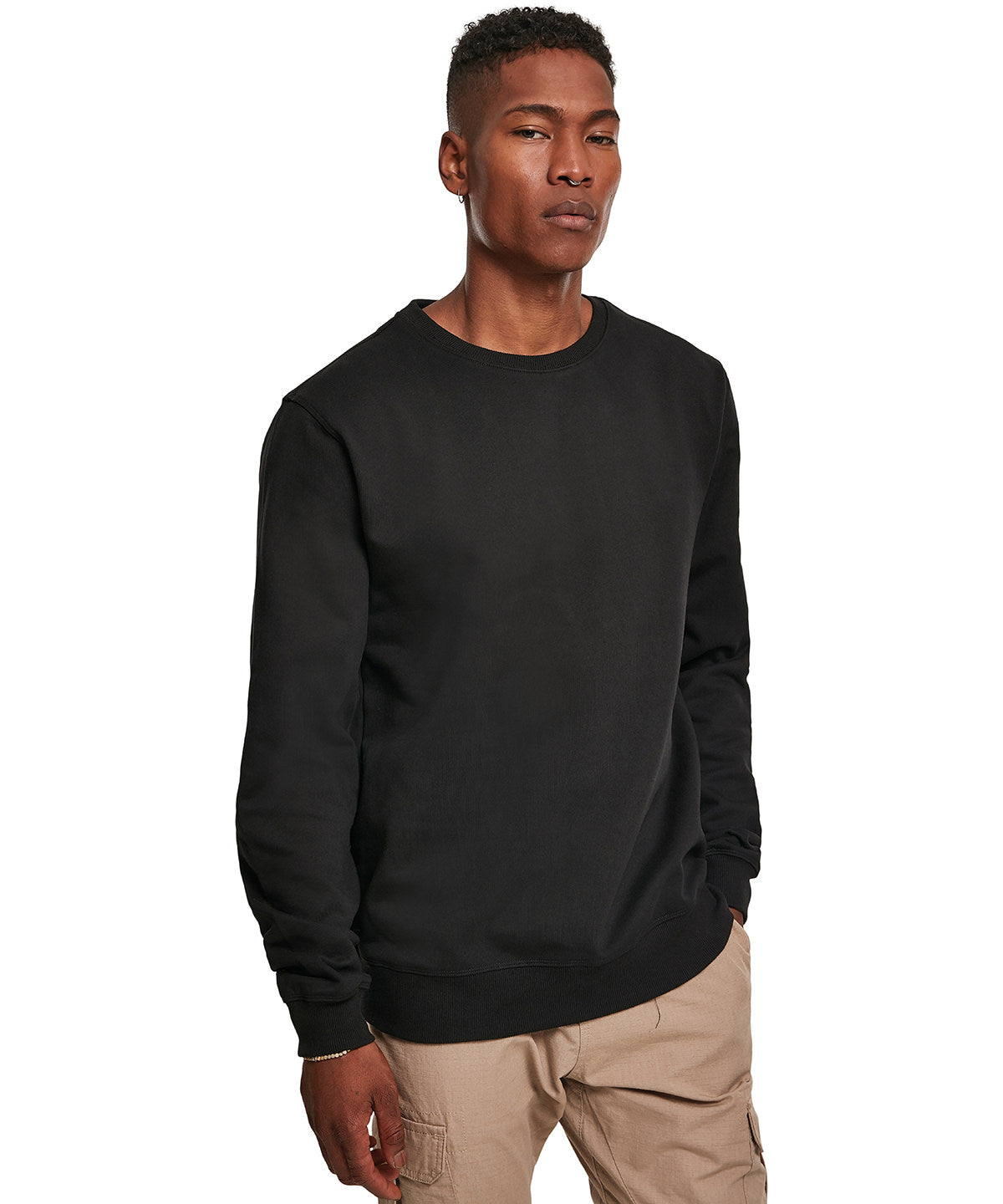Premium Crew Neck Sweatshirt for Men High Cotton Content