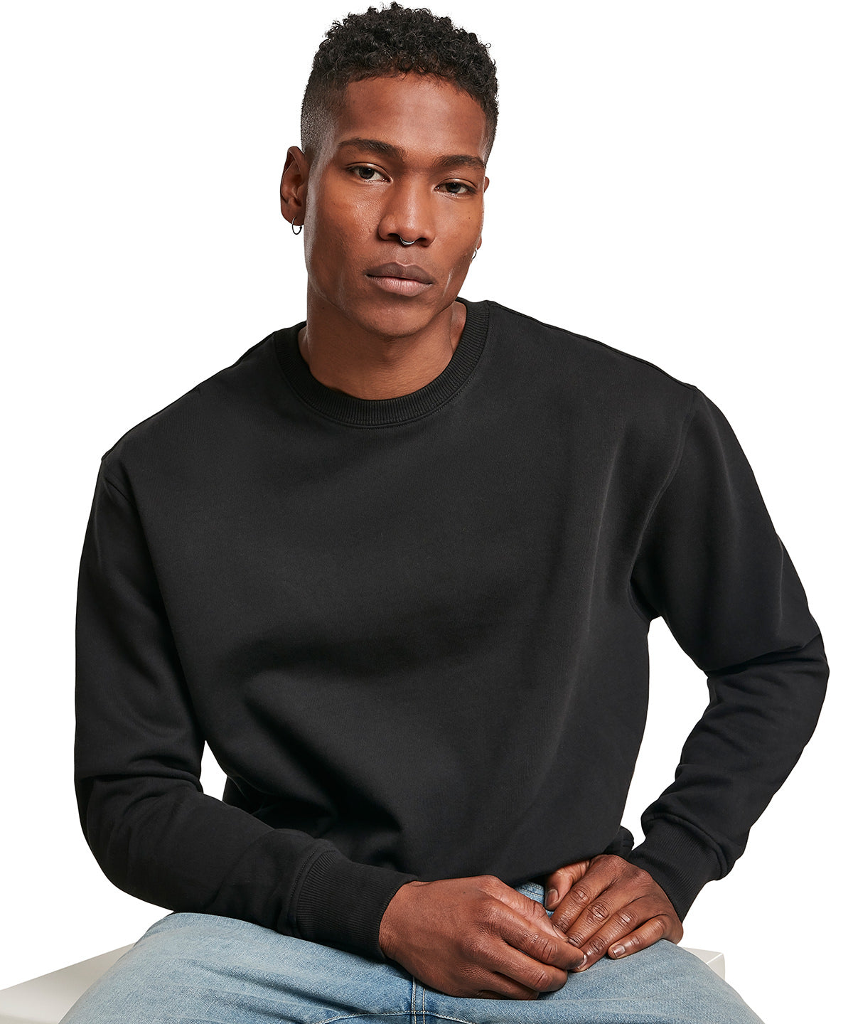 Premium Oversize Crew Neck Sweatshirt for Men High Cotton Content