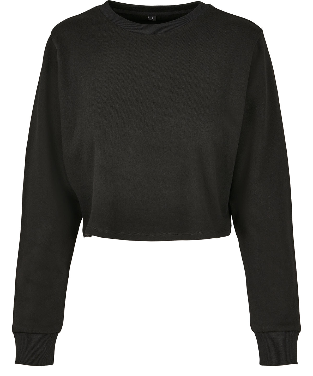 Urban Style Womens Cropped Crew Sweatshirt 100 Cotton
