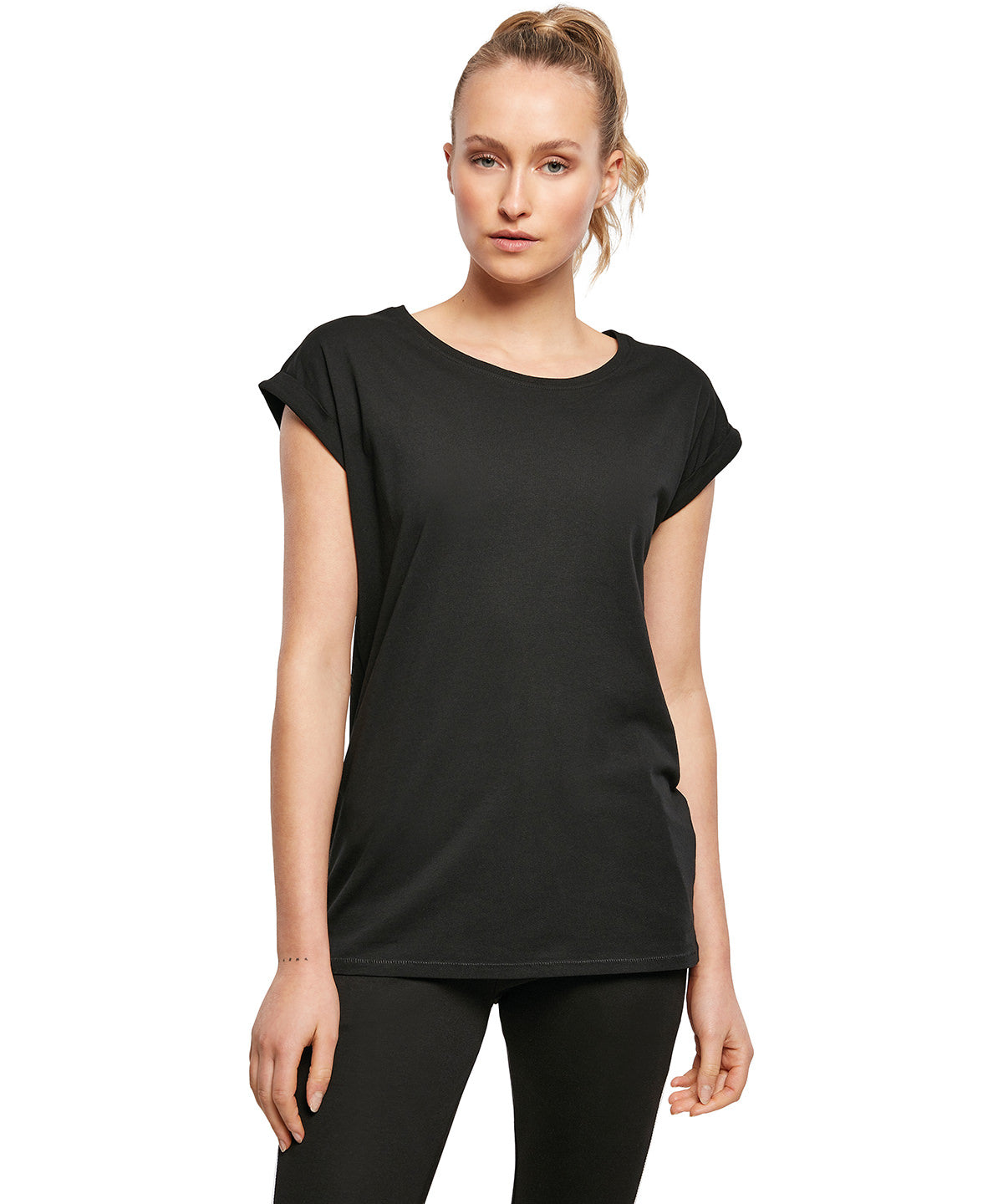 Organic Extended Shoulder Tee for Women Female Adult TShirts