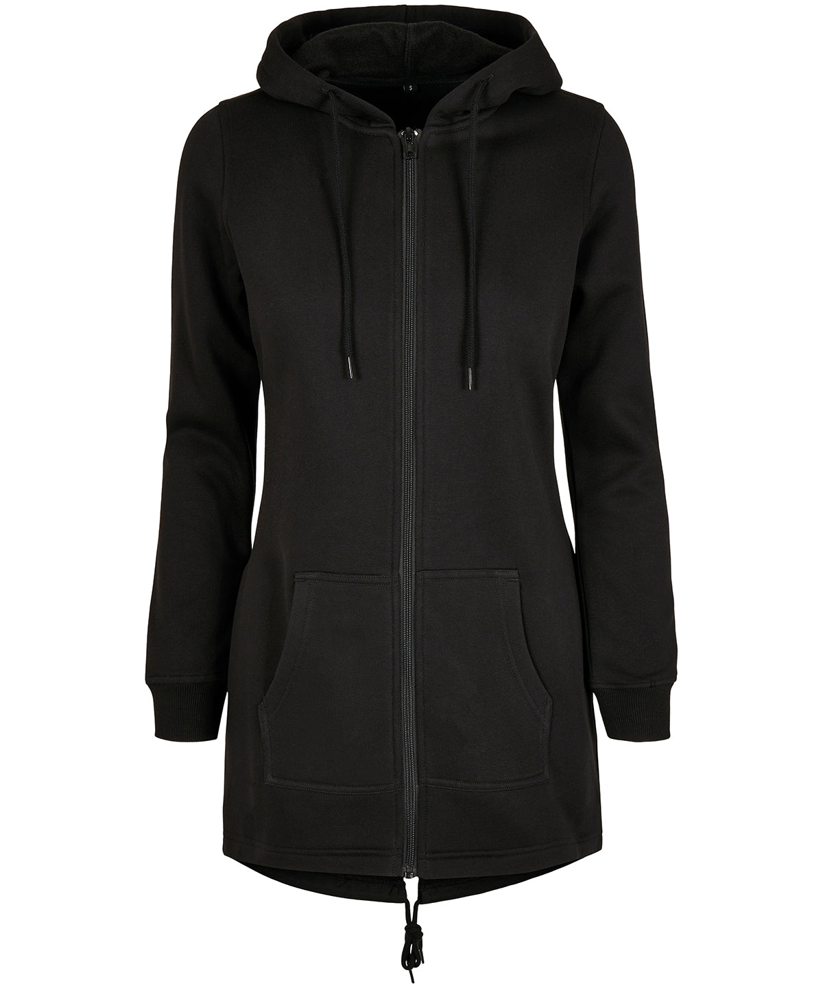 Womens Sweat Parka Jacket with Adjustable Hood and Kangaroo Pocket