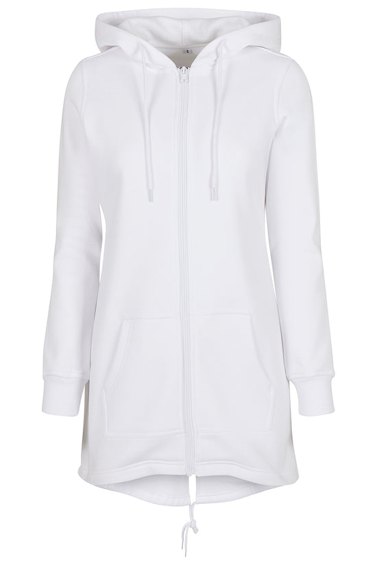 Womens Sweat Parka Jacket with Adjustable Hood and Kangaroo Pocket