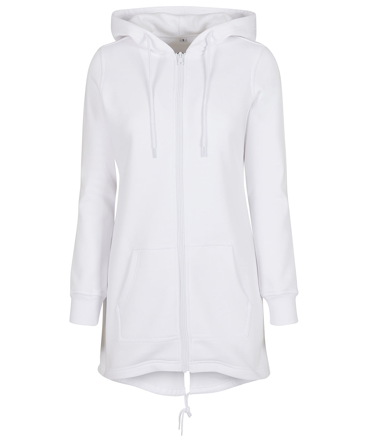 Womens Sweat Parka Jacket with Adjustable Hood and Kangaroo Pocket