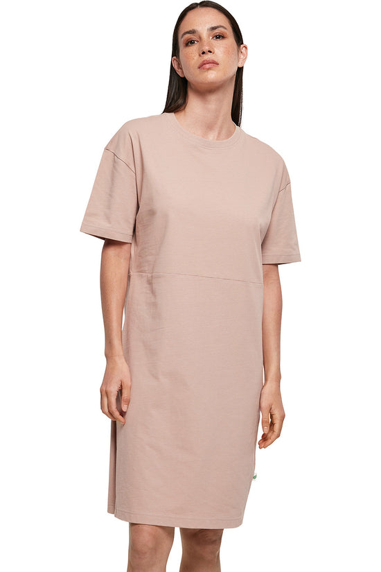 Organic Cotton Oversized Slit Tee Dress for Women