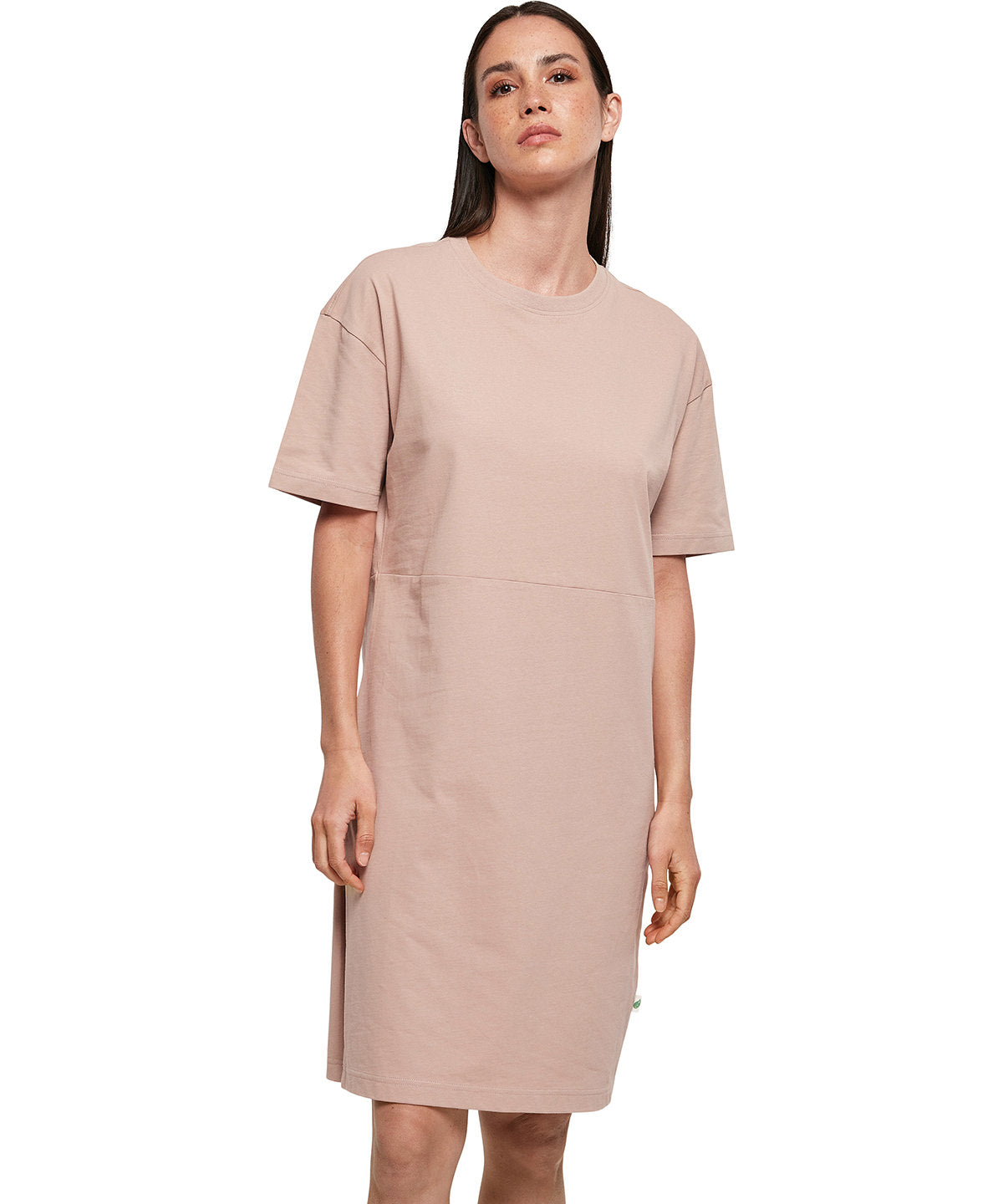 Organic Cotton Oversized Slit Tee Dress for Women