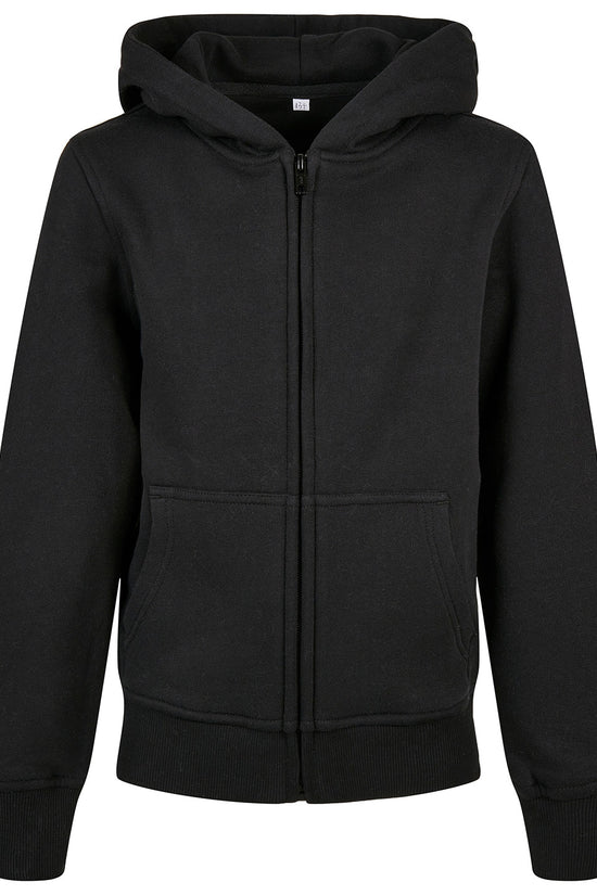 Certified Organic Kids Zip Hoodie with Kangaroo Pocket