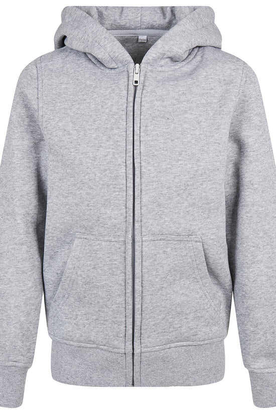 Certified Organic Kids Zip Hoodie with Kangaroo Pocket