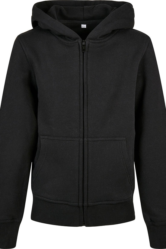Certified Organic Kids Zip Hoodie with Kangaroo Pocket