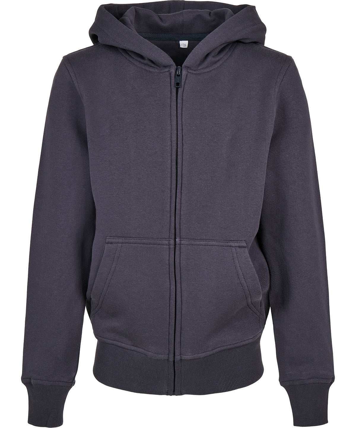 Certified Organic Kids Zip Hoodie with Kangaroo Pocket