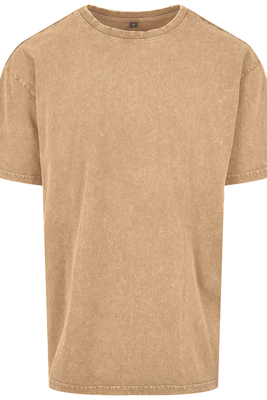 Mens Acid Washed Oversized Tee Heavy Cotton TShirts