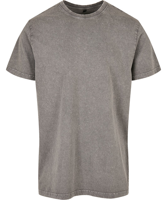 Urban Style Acid Washed Round Neck Tee for Men
