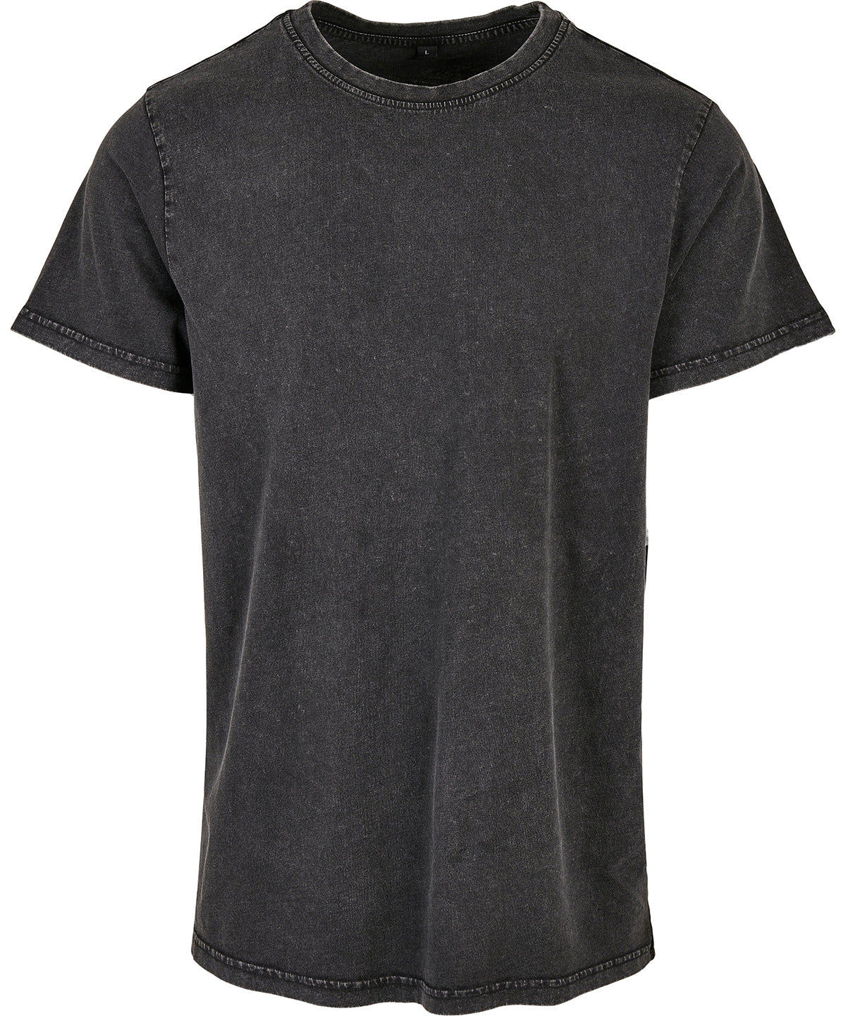 Urban Style Acid Washed Round Neck Tee for Men