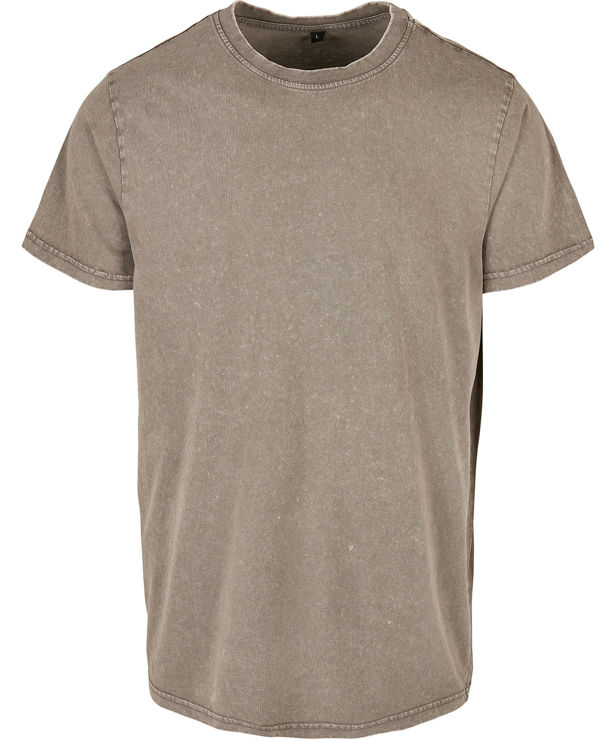 Urban Style Acid Washed Round Neck Tee for Men