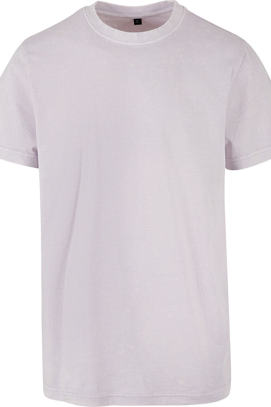 Urban Style Acid Washed Round Neck Tee for Men