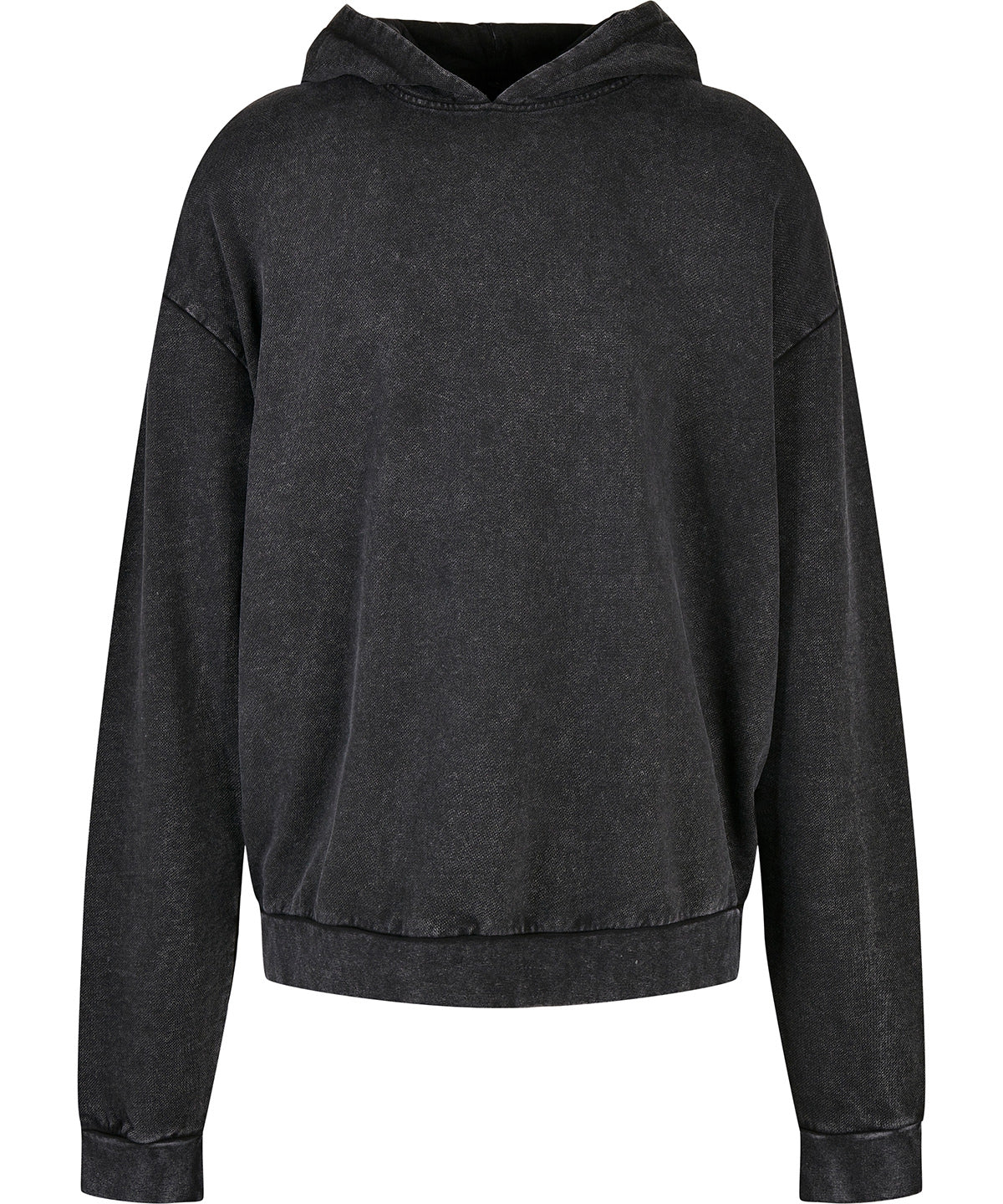 Mens Acid Washed Oversize Cotton Hoodie with Kangaroo Pocket