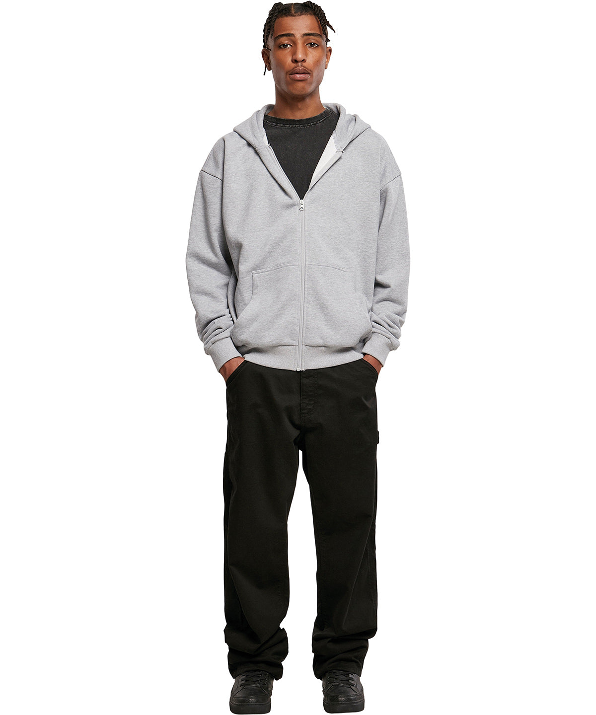Mens Ultra Heavy Zip Hoodie with Kangaroo Pocket